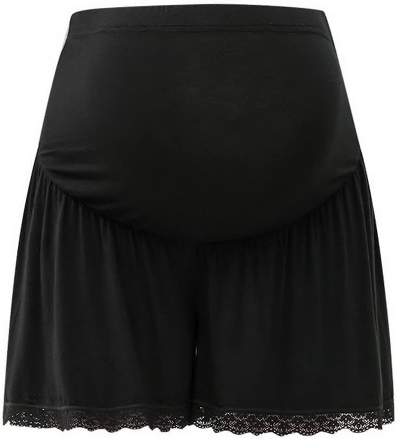 Underwear, Women'S Pants Knickers Short Leggings under Dress, Ladies Boxer under Skirt Summer Dress Underwear 2 Pack, White and Black image number 1