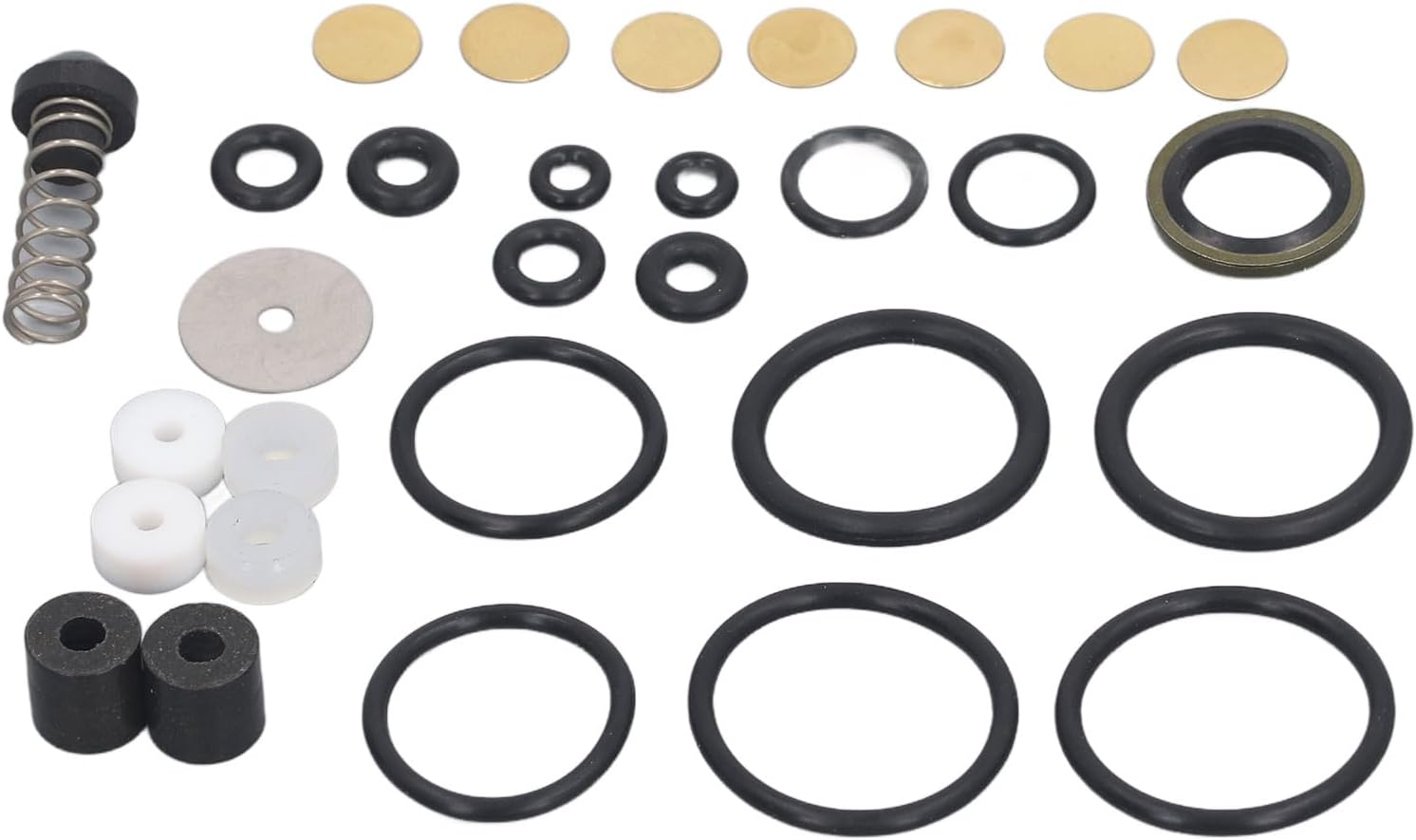 Air Compressor Replacement Parts Kit, with 15 Sealing Rings, 2 Air Pump Piston Rings, 7 anti Explosion Plate, Easy to Install and Use, for High Pressure Air Pump image number 2