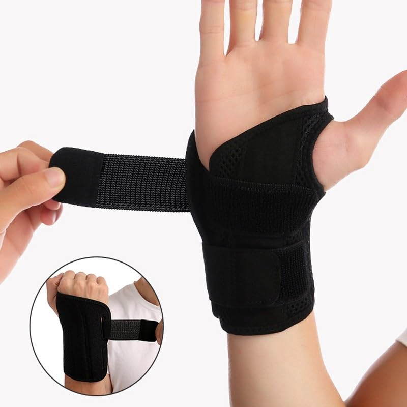 AIMALL Carpal Tunnel Wrist Brace Night Sleep Wrist Support Splint for Pain Relief, Ergonomic Wrist Stabilizer for Men & Women