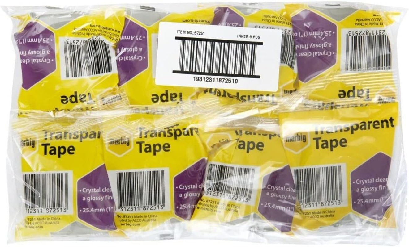 MARBIG(R) Office Tape, 33 Meter Length X 18 Mm Width X 25.4 Mm Core image number 2