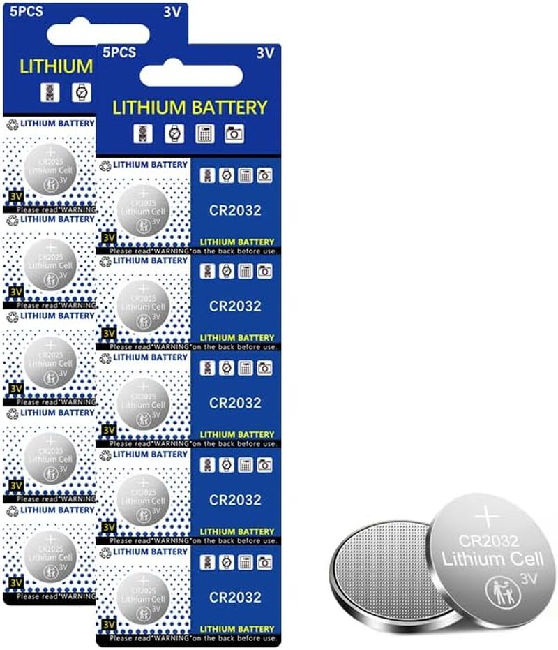 10 Pack CR2032 Battery 3V Lithium Battery Coin Button Cell Premium Alkaline Battery for Watch Toys Clock image number 1