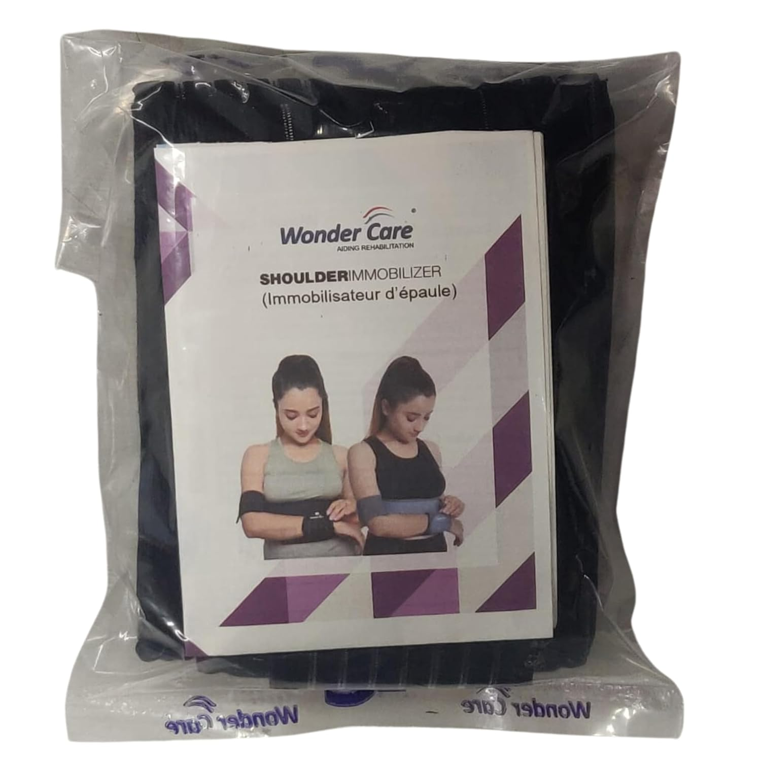 Wonder Care-Left Right Shoulder Immobilizer Arm Sling Elastic Brace for Clavicle Collar Bone Dislocation Subluxation Shoulder Stabilizer Compression Brace after Rotator Cuff Surgery -Uni image number 3