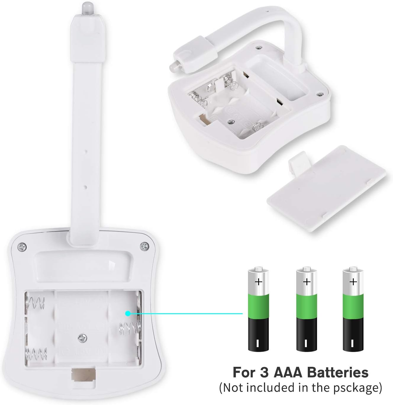 Aanrasey Toilet Night Light, Toilet Bowl Light, Motion Sensor Activated LED Night Light, 8-Color Toilet Light up for Bathroom Decor, Kids Bathroom Set Cool Stuff (2 Pack) image number 3