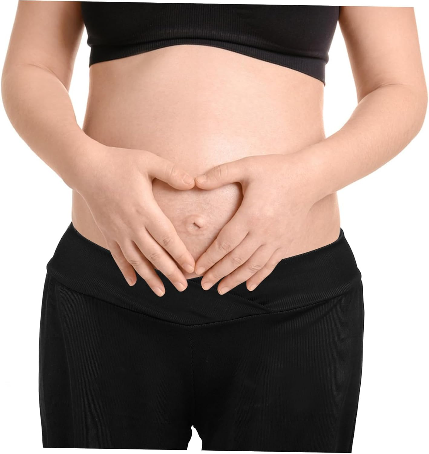 SAFIGLE Lightweight Maternity Shorts High Waist over Belly Pregnancy Sleepwear and Postpartum Lounge Shorts Soft Comfy Flexible Casual Wear for Pregnant Women Black image number 2