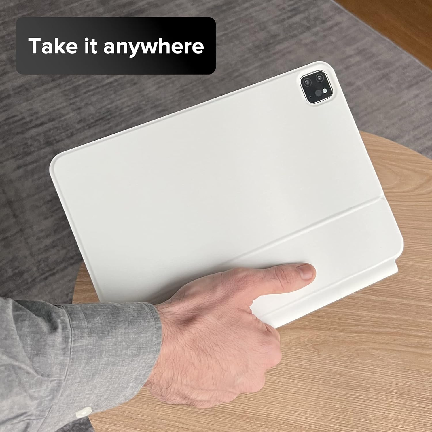 Magic Keyboard for Ipad 10Th Generation 2022 / Ipad(A16) 11Th Gen 2025, Floating Magnetic Keyboard Case Built-In Multi-Touch Trackpad Compatible with Ipad 10.9 Inch 10Th Gen, Backlit (White) image number 4