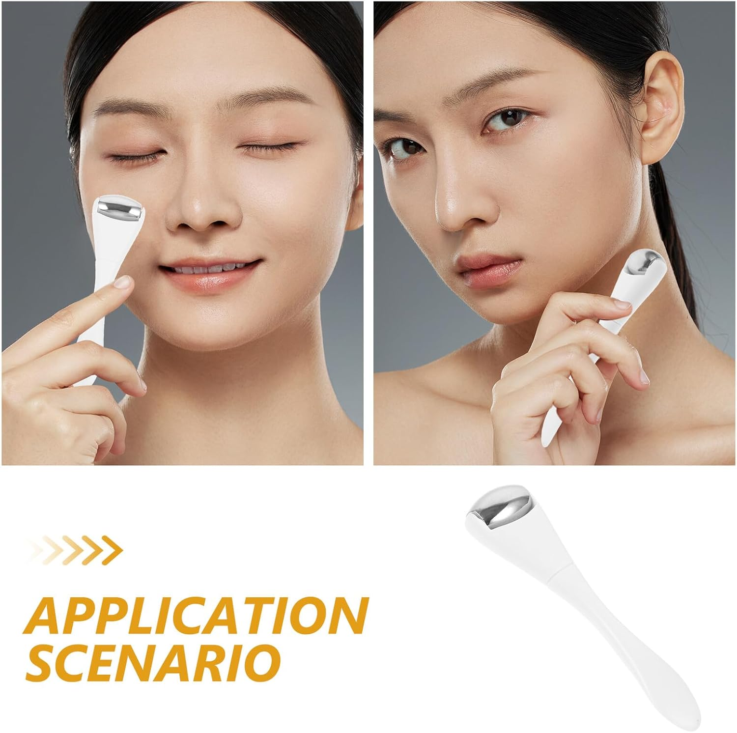 Ice Roller for Eyes and Face White Facial Ice Roller Tool for Eye Puffiness and Skin Care for &rsquo; and Face Care image number 1