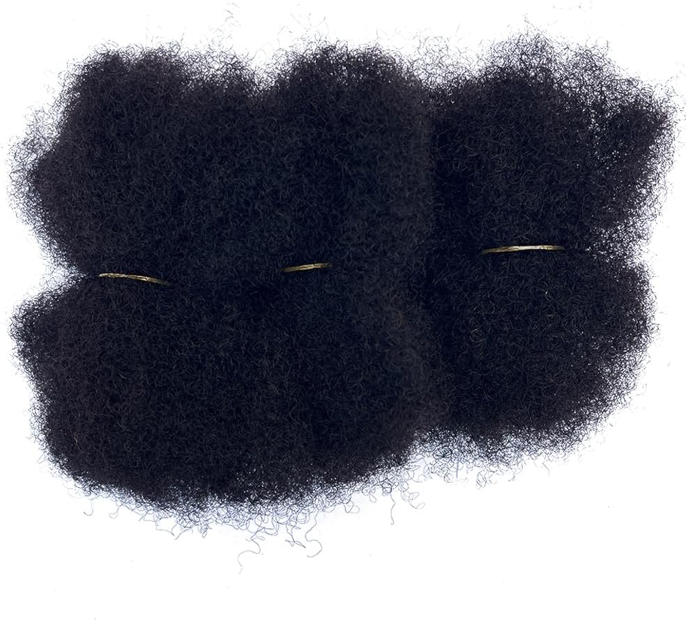 Set of 2 Colorful African Loops for Horror Castles and Repair Existing Stains 8" Natural Black Can Be Bleached image number 1