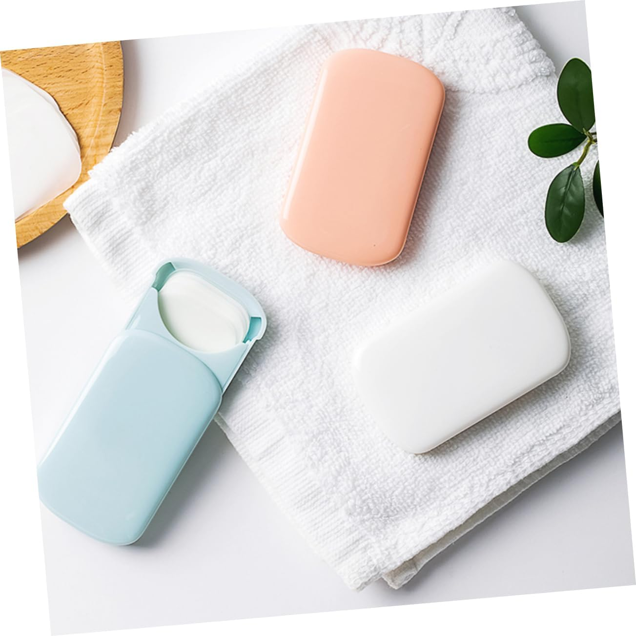 Parliky 2 Boxes Portable Outdoor Soap One Use Travel Soap Flakes for Camping Durable and Safe for Adults Mixed Colors Color image number 2