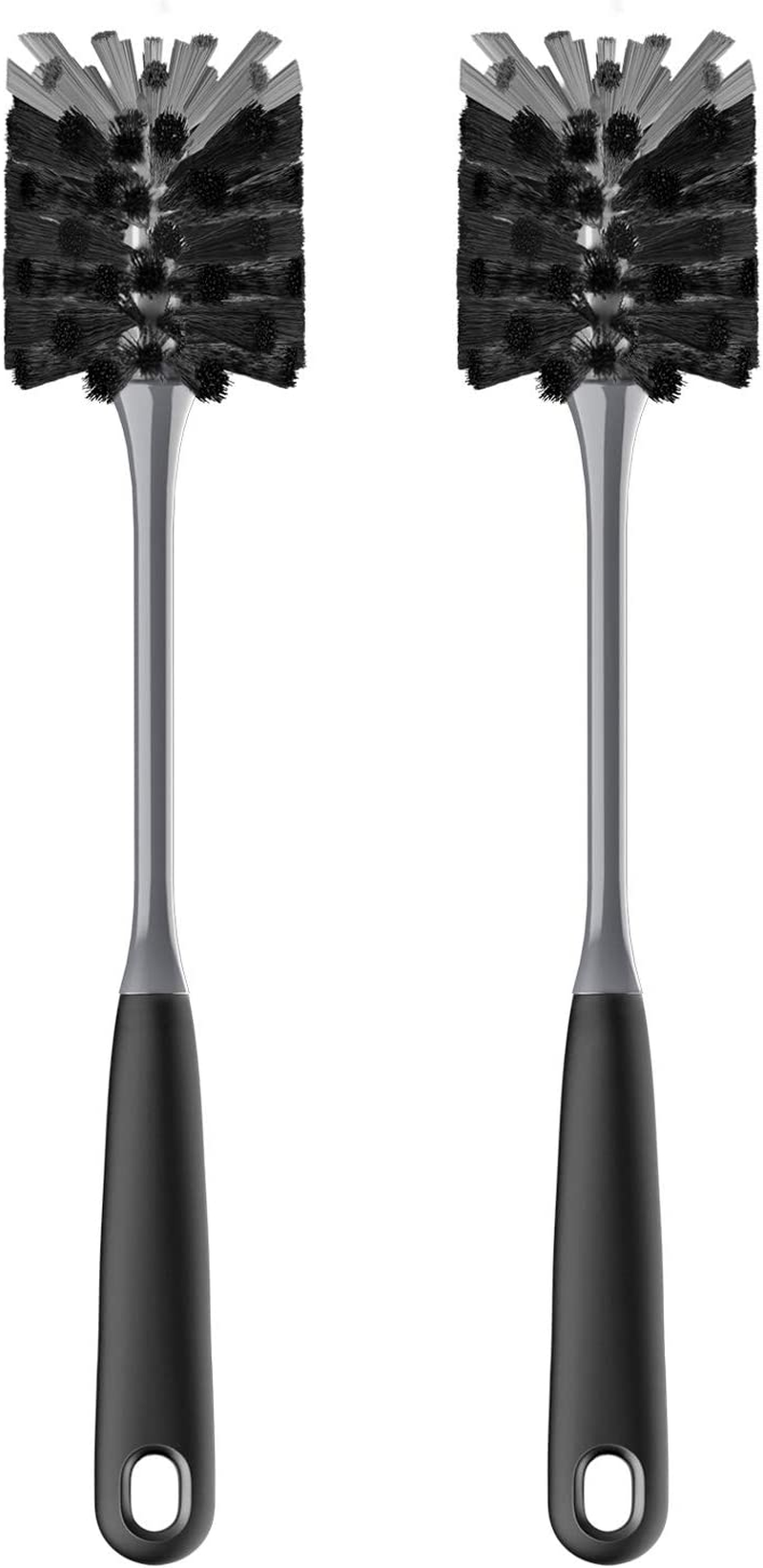 MR.SIGA Long Handle Bottle Brush, Cleaning Brush for Water Bottle, Glassware, 2 Pack image number 3
