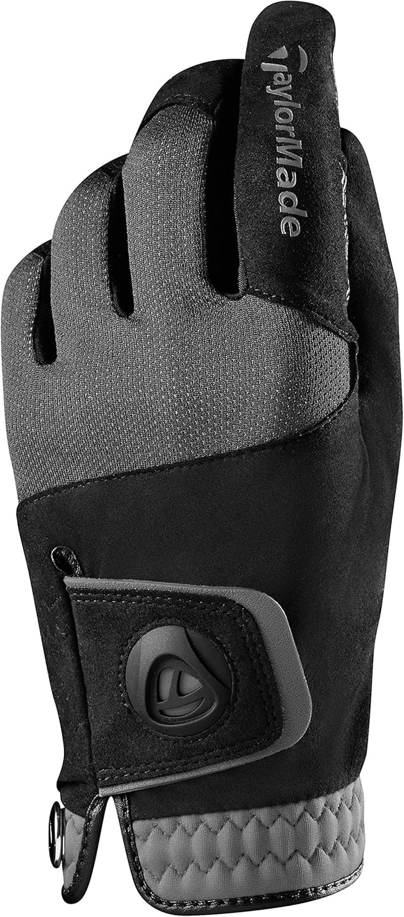 Taylormade Rain Control Cadet Glove (Black/Gray, Medium), Black/Gray(Medium, Pair) image number 5