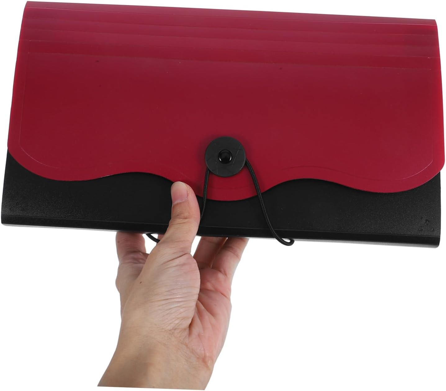 Angoily Accordion File Organizer for Documents Multi Pocket Receipt Holder Bag for Office Home School and Travel Ample Storage for Papers and Cards - Black image number 2