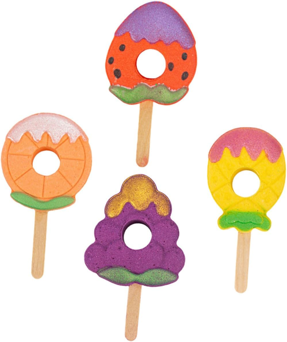 SEWOART 4Pcs Multi-Function Bath Salt Bomb Fragrance Travel Bath Salt Bomb for Smooth Hydrated Skin image number 5