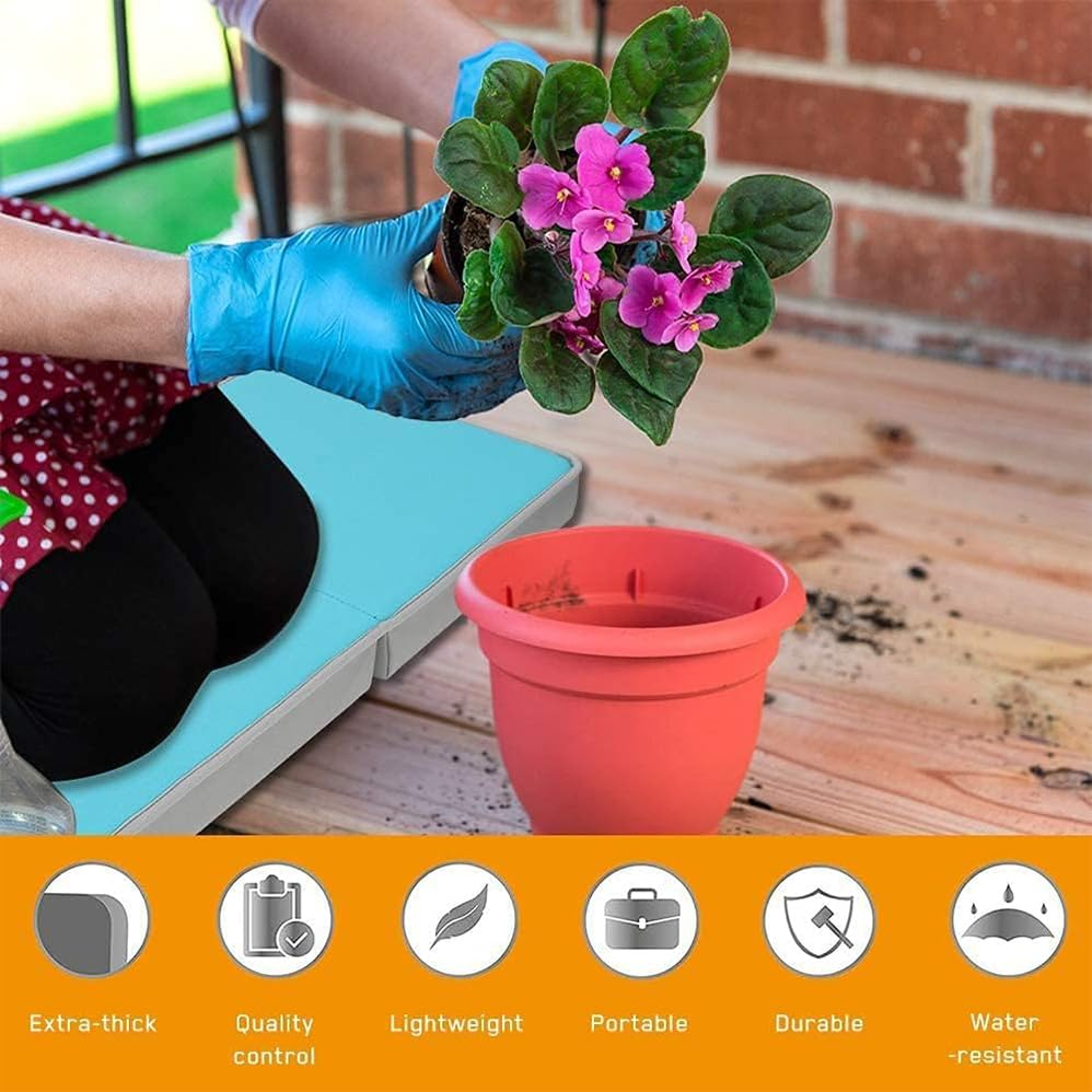 Foam Kneeling Pad, 50Cm Folding Extra Thick Foam Garden Kneeling Pad, Lightweight & Portable with Handles for Gardening, Yoga, Bath Kneeler Pad Seat, Machine Washable, Knees Support Board image number 4