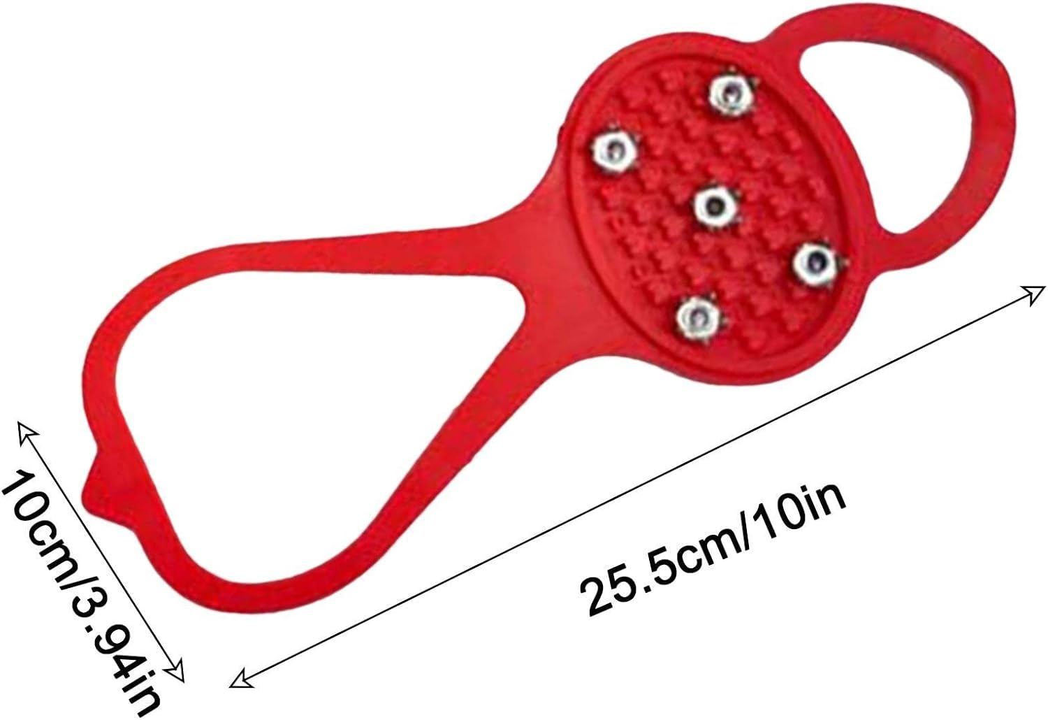 Gripper Spikes | Boot Spikes for Snow and Ice with 5 Tooth, anti Slip Rubber Grips Spikes Ice Cleats Snow Grips Ice Fishing Gear for Shoes And image number 3