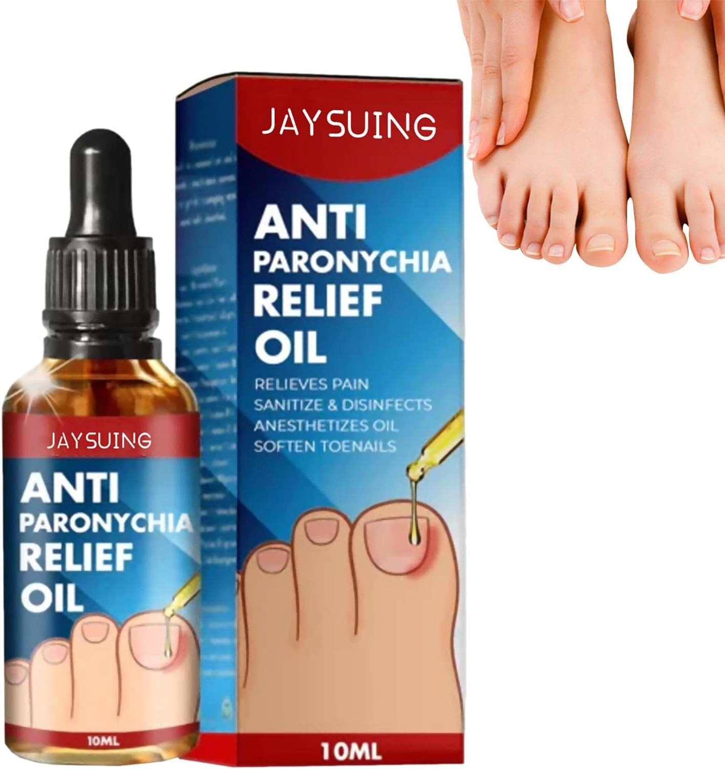 Anti Paronychia Relief Oil | Natural anti Paronychia Oil,Anti Paronychia Oil, Ingrown Toenail Removal, Paronychia Removal Oil for Damaged & Discoloration Nail image number 6