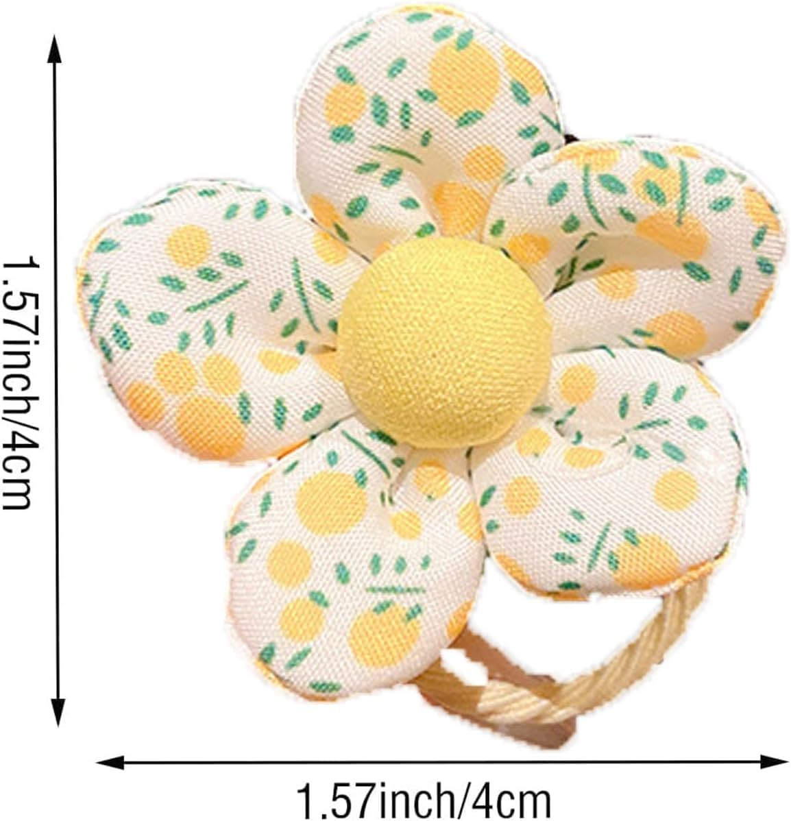 Flower Hair Ties Cute Rubber Bands, 40Pcs Flower Cute Hair Ties Rubber Bands, Flower Hair Tie Baby Toddler Hair Bands image number 4