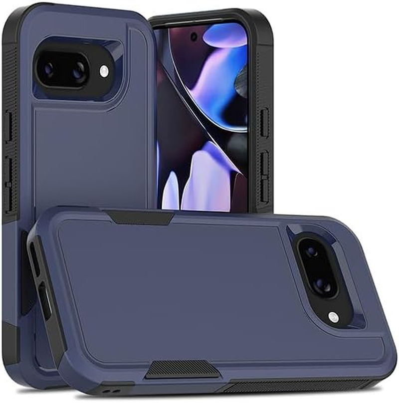 ZUSLAB for Google Pixel 9A Case, Rugged Defender Protective Heavy Duty Shockproof Dustproof Cover (2025) - Black