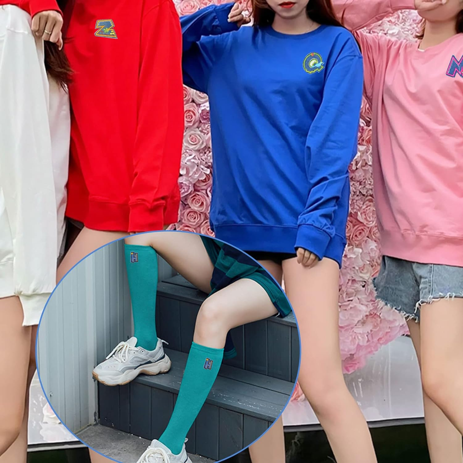 52Pcs Letter Iron on Patches, Sew on Alphabet Applique Patches, Colorful Alphabet A-Z Embroidered Patches for Clothing Hats Shoes Bags, Style A