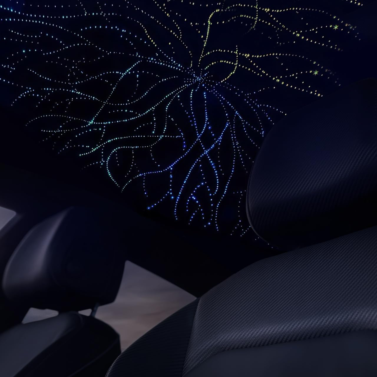 Alipis 500Pcs Car Roof Lights Kit Twinkle Starlight Headliner Fibre Optic Ceiling Car Interior Lights image number 5