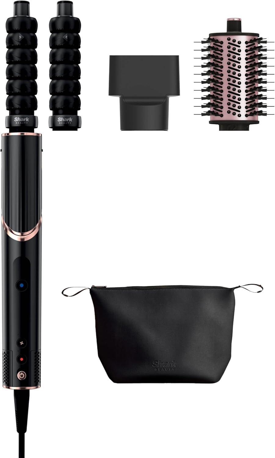 Shark Flexstyle 2-In-1 Professional Hair Dryer & Styling System, 4 Attachments, 4 Heat and 3 Airflow Settings, Heat Damage Protection, Lightweight 700G, HD421ANZ, Black image number 6