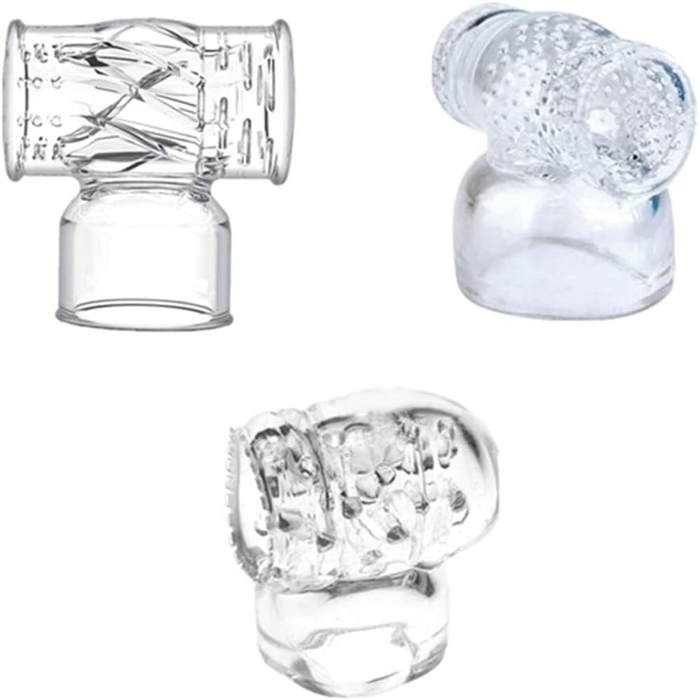 3 Pcs Nuhui Standard Magic Wand Attachments Accessories Headgear Men'S Training Toys Adult Tools,Improve Life Quality,Wand Hole Inner Dia 2",From US image number 5