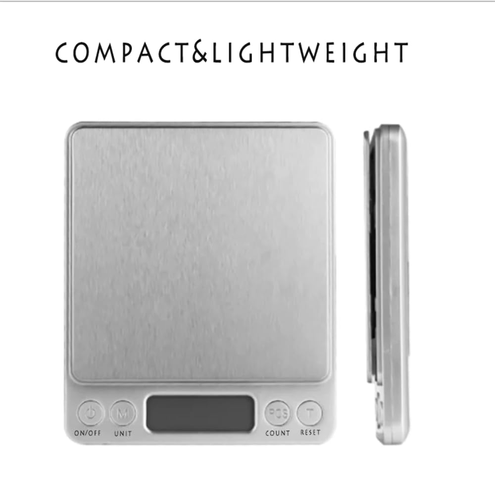 0.01-500G Coffee Electronic Kitchen Scale Weight Weighing Scales Batteries
