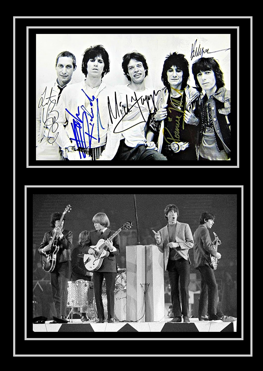 Stunning Quality Rolling Stones Signed/Autographed Photo