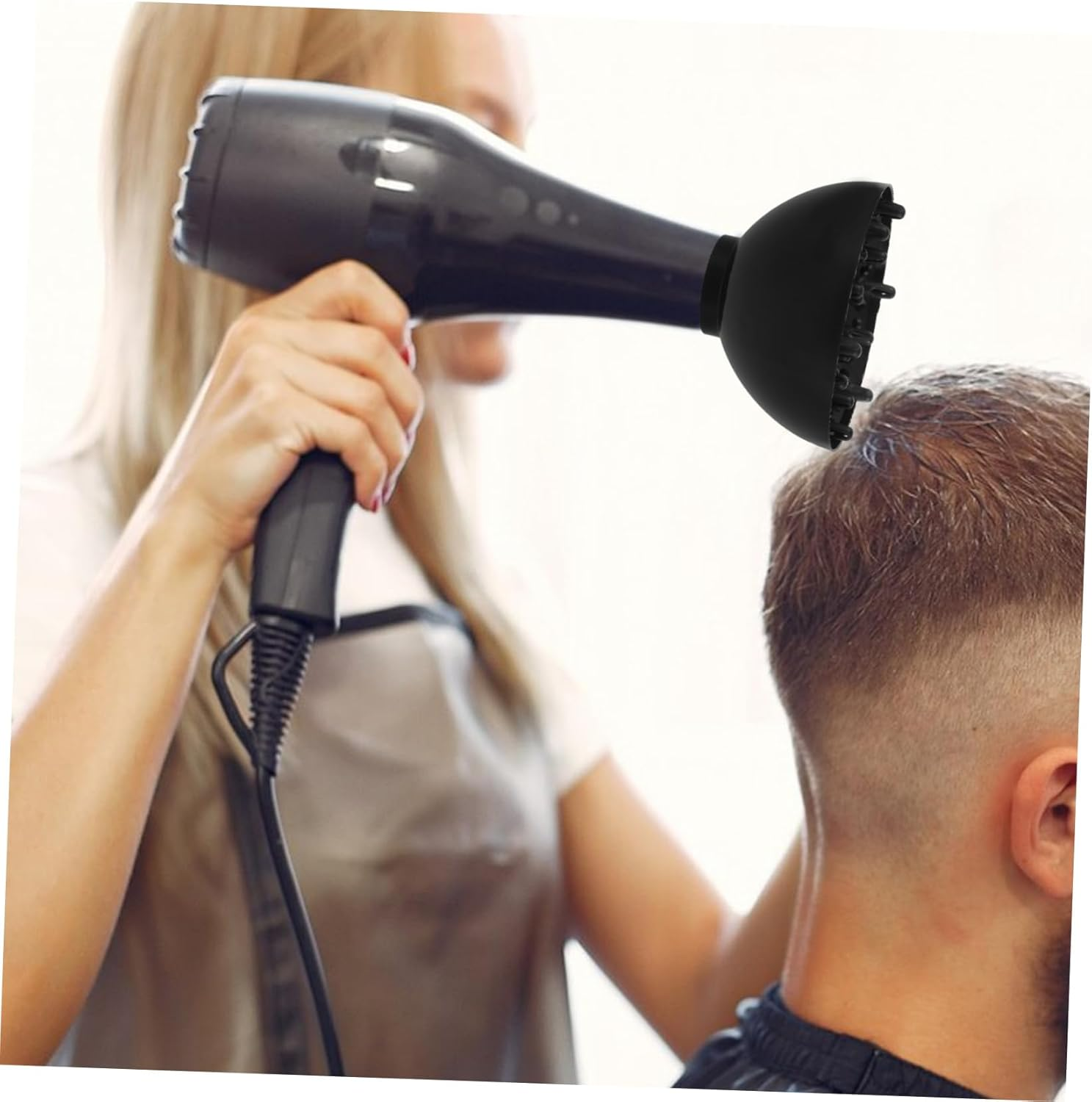 Minkissy Hair Dryer Diffuser Attachment 2Pcs Universal Hair Diffuser Compatible 4-4.8Cm Nozzle Travel Friendly Easy to Use image number 4