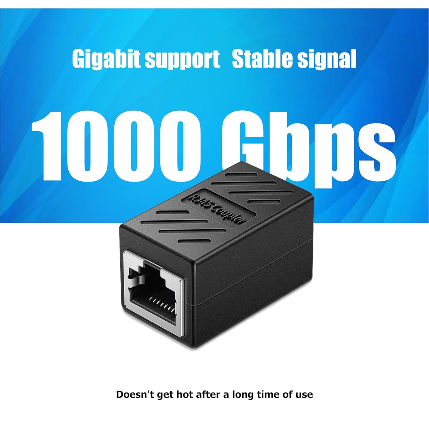 AOPOCKAN TECH RJ45 Coupler,Ethernet Coupler,Cat6 Coupler 6 Pack in Line Coupler for Cat8/Cat7/Cat6/Cat5E/Cat5 Ethernet Cable Extender Adapter for Pc/Router/Modem,Female to Female image number 4