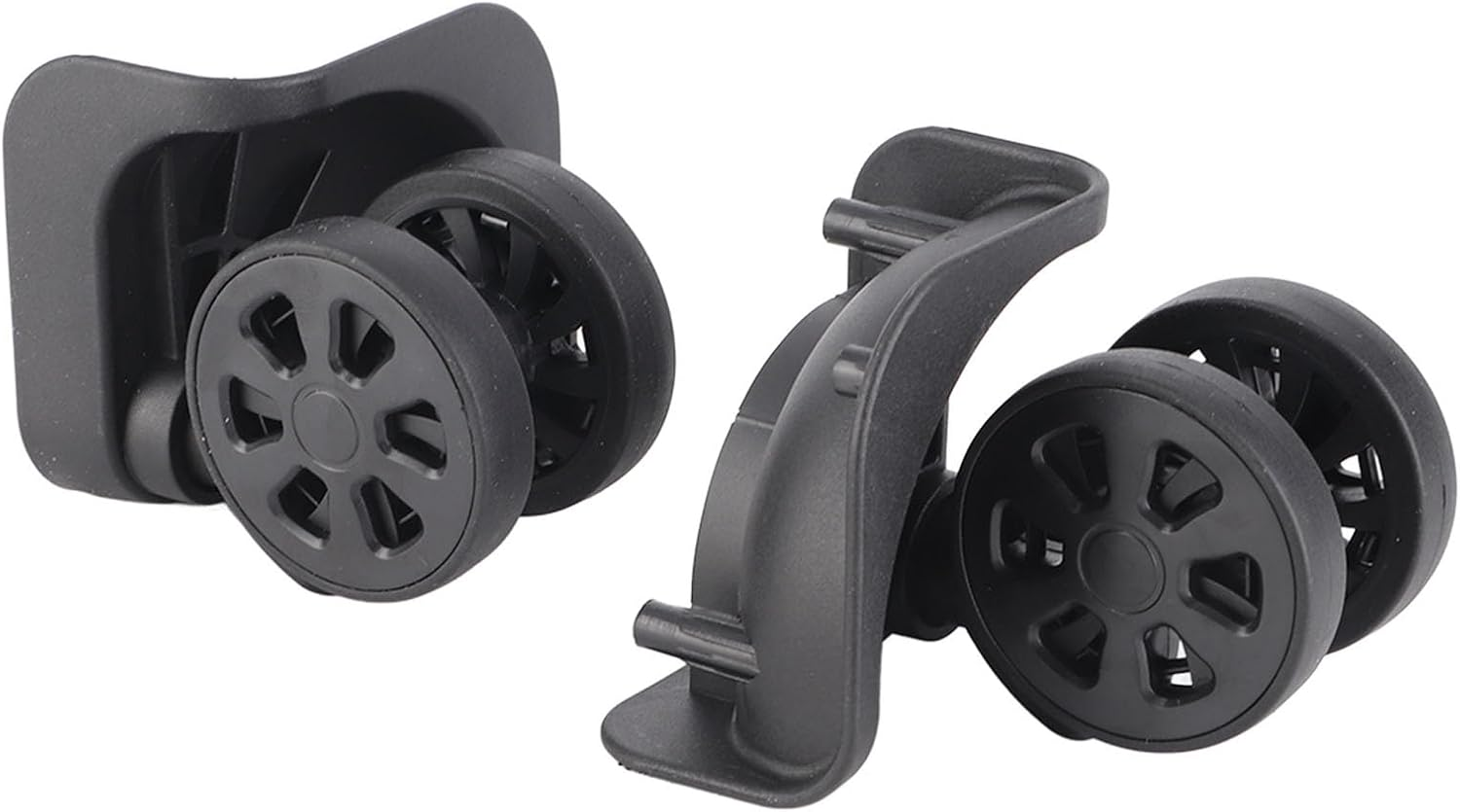 ANKROYU Universal Suitcase Wheels Replacement Set 2 Pack Premium Nylon Swivel Casters with 11 Screws for Luggage Repair Black Durable Travel Accessories image number 5