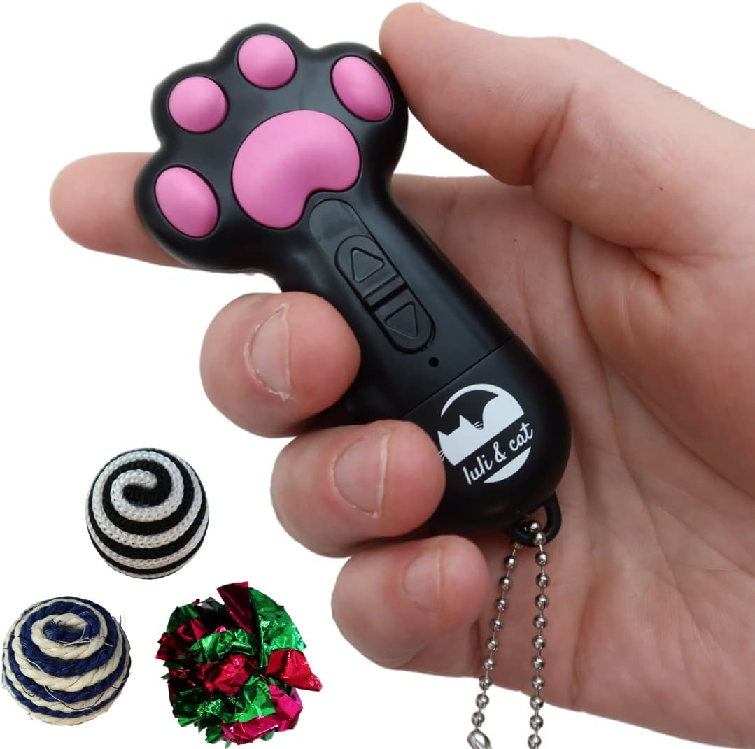 Luli & Cat Usb-Rechargeable Laser Toy | Multi-Function Interactive Pointer | Cat Toy Gift Set image number 5