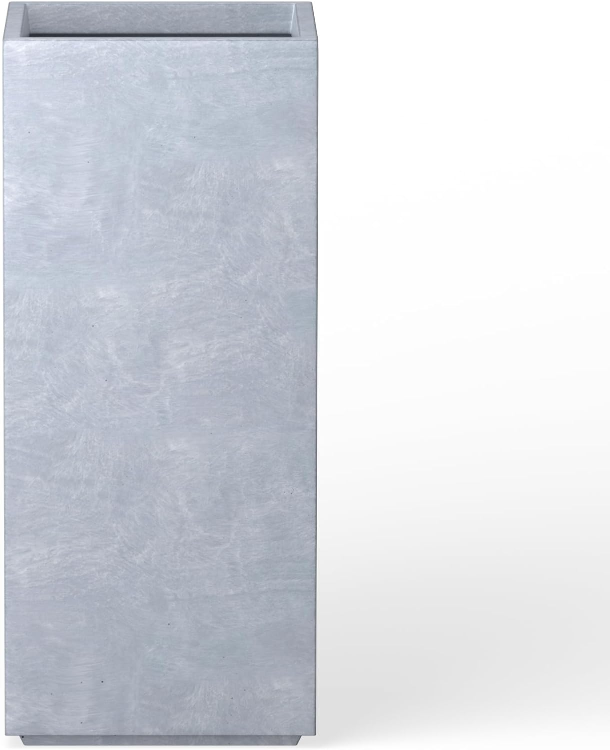 Kante RF0002A-C60121 Lightweight Concrete Modern Rectangle Outdoor Planter, Charcoal