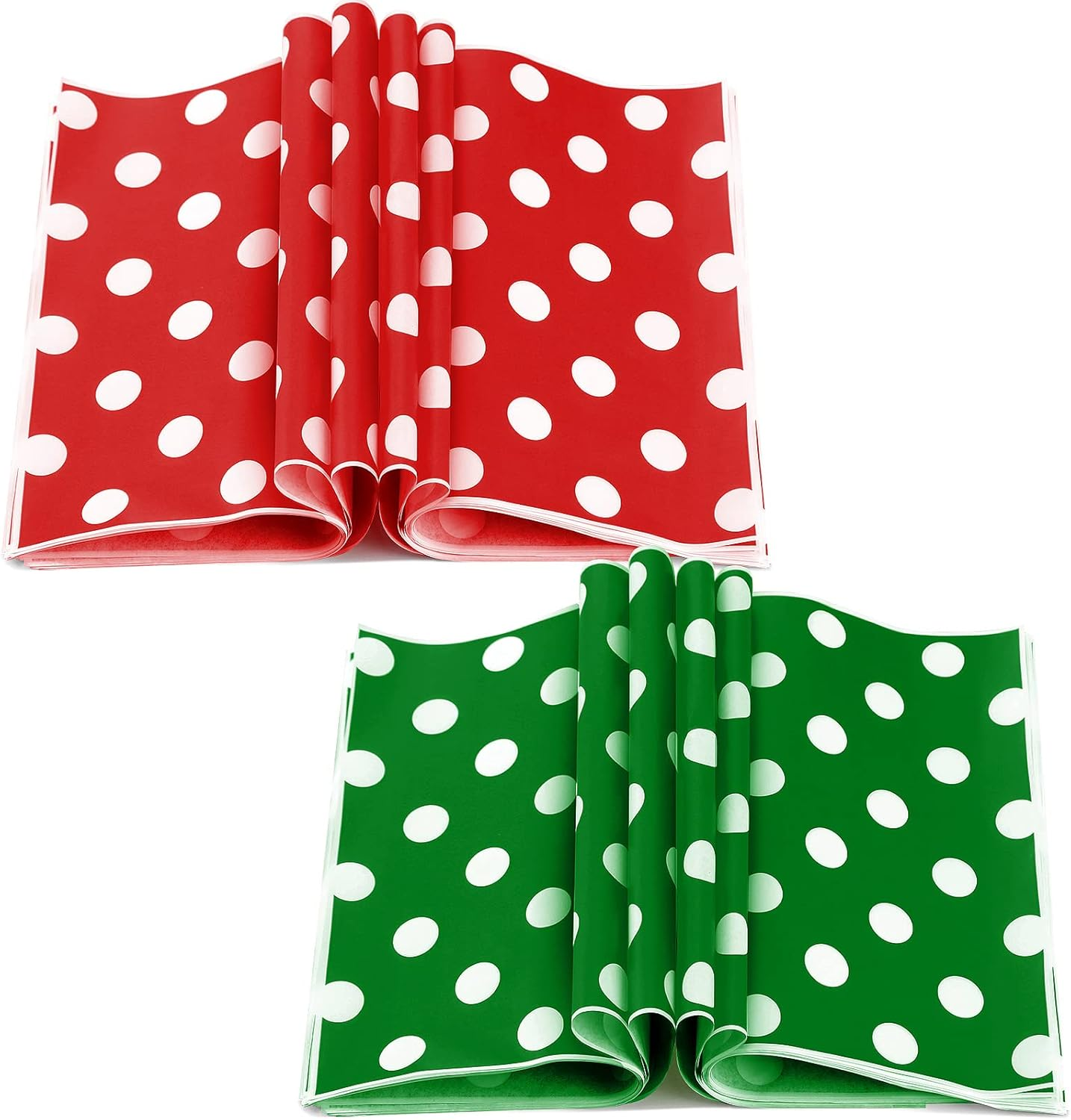 250 Sheets Christmas Wax Paper Sheets for Food Sandwich Wrapping Paper Wax Paper Cookie Food Liners Colored Candy Wax Baking Grease Proof Holiday Wrapping Papers for Christmas image number 4