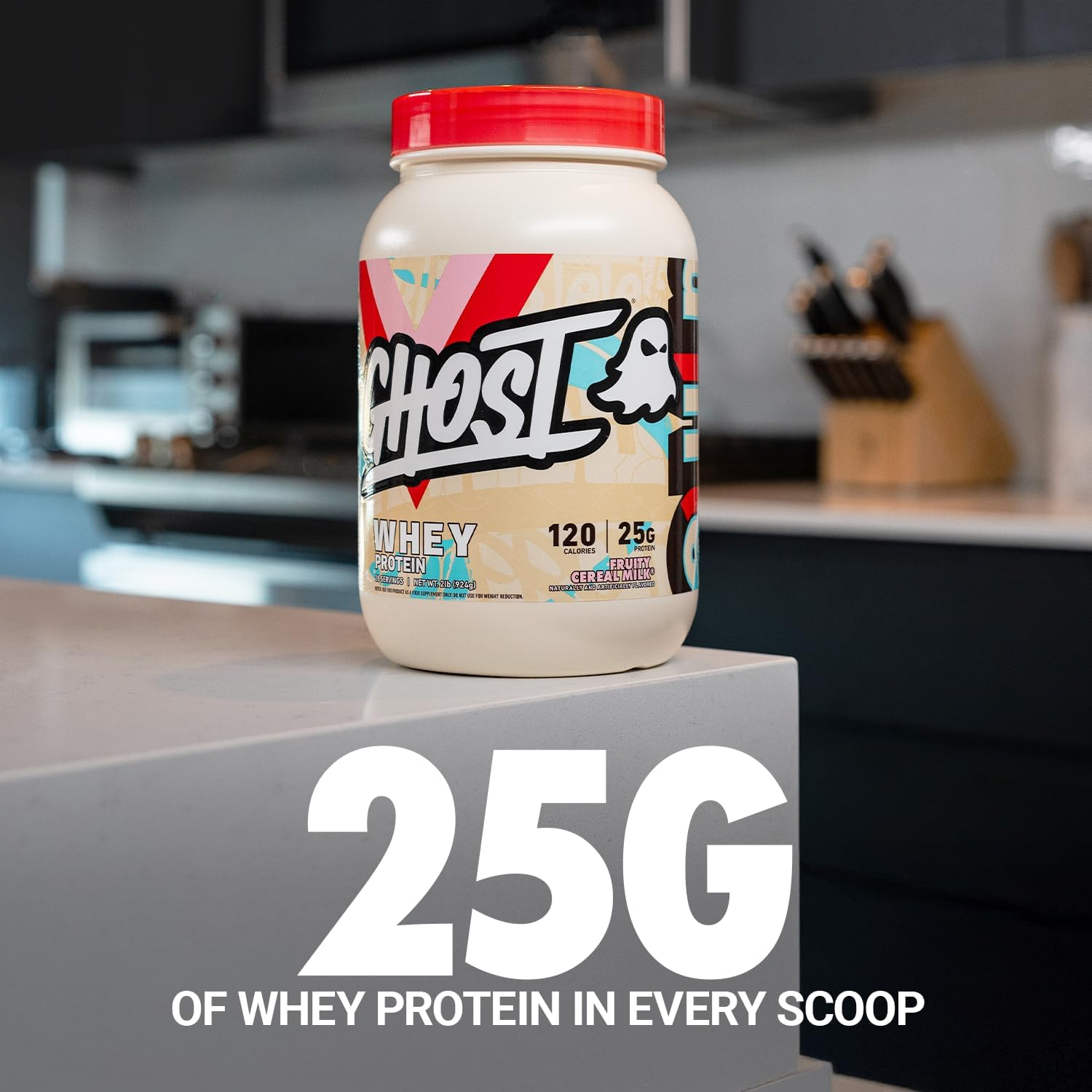 Ghost Fruity Cereal Milk Whey Protein Powder 907 G image number 1