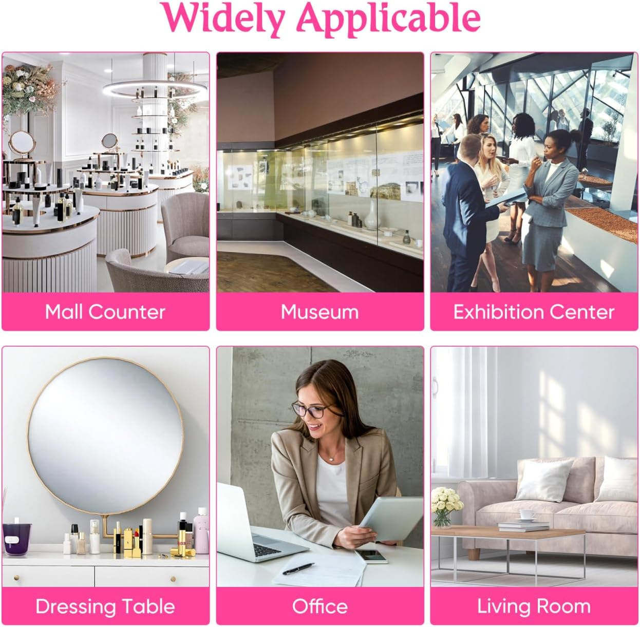 Mipcase 24-Slot Acrylic Lipstick Organiser, Clear Makeup Storage Display Stand for Vanity Countertop, Cosmetic Holder for Lip Gloss, Brushes, Mascara, Eyeliners (Transparent) image number 6