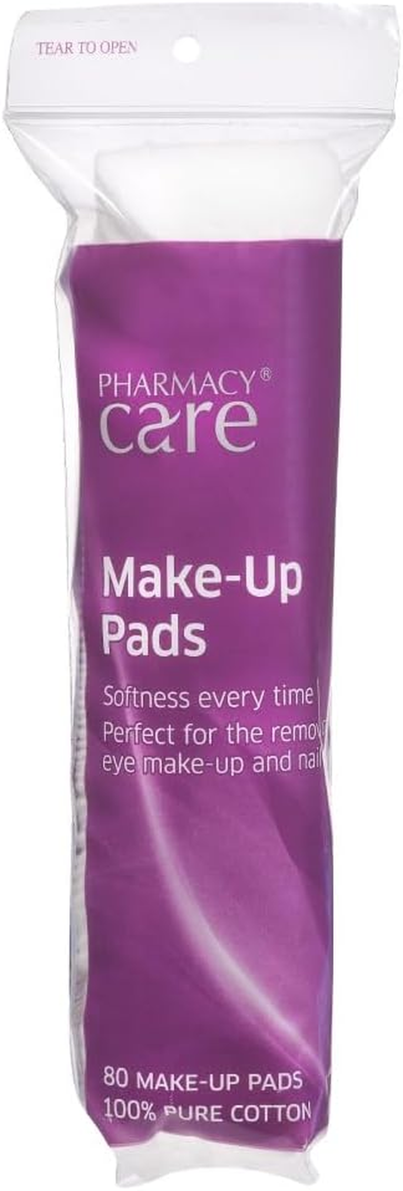 Pharmacy Care Makeup Remover Pure Cotton Pads (Pack of 80)