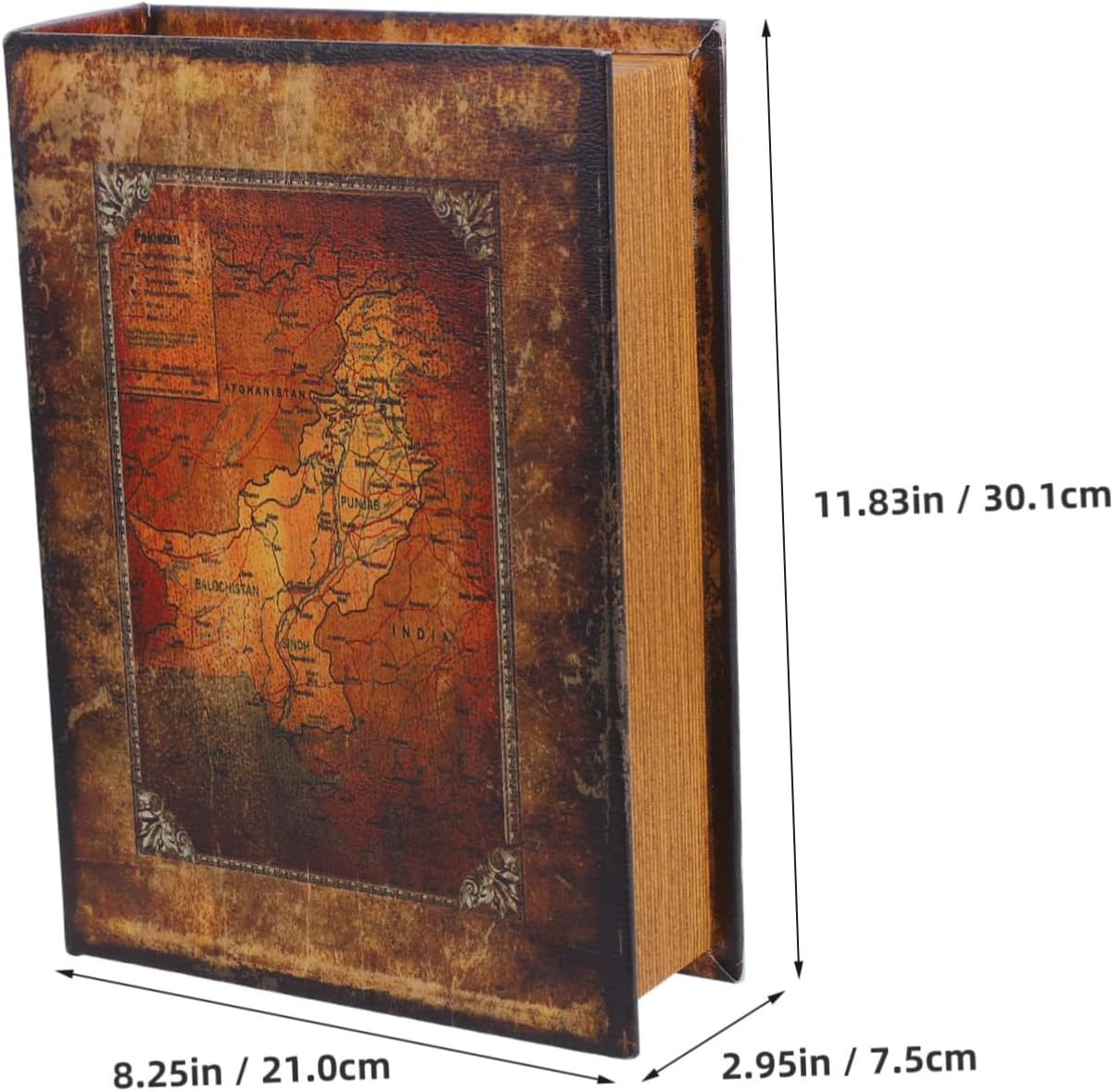 Fake Book Storage Box Simulation Book Shaped Key Container for Home Decor Bookshelf Decoration Lock Storage Organizer