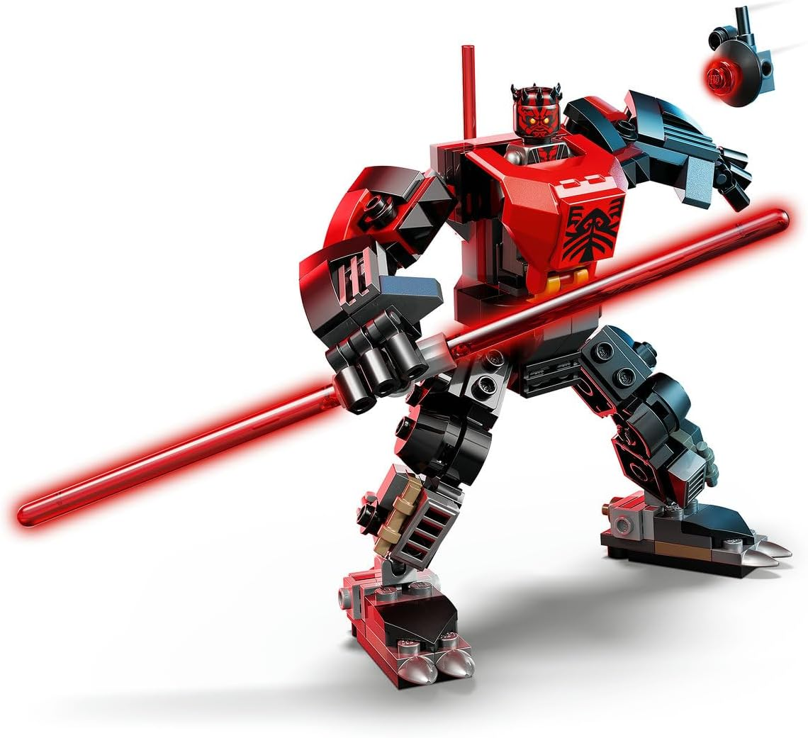 LEGO&reg; Star Wars: the Clone Wars&trade; Darth Maul&trade; Mech 75411 Building Toy for Boys, Girls, Fans and Fantasy Lovers Aged 6 Years Old Plus, Toy Idea for Kids, Includes a Large Double-Bladed Red Lightsaber&trade; image number 6