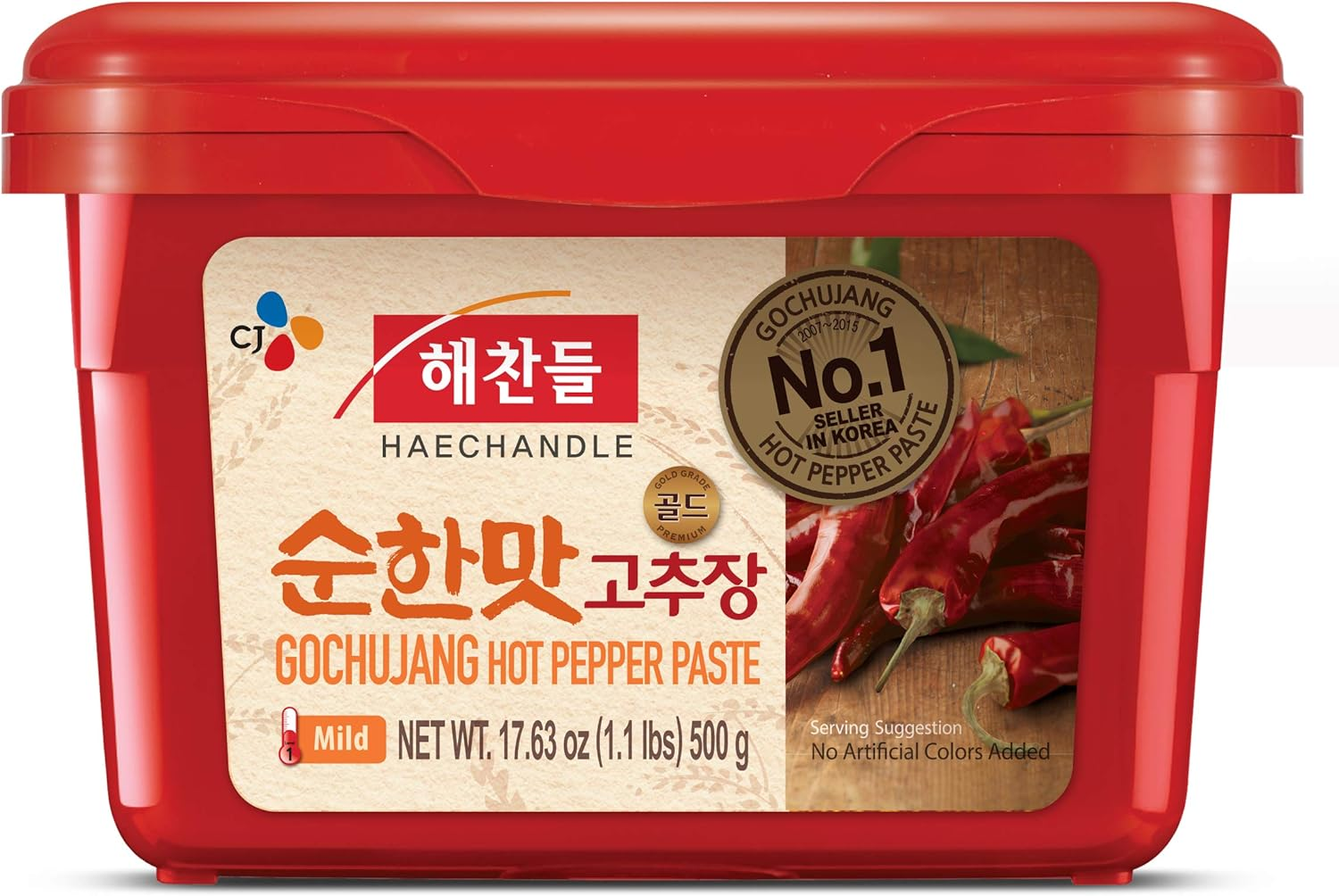 CJ Haechandle Gochujang Korean Mild Chilli Paste 500 G