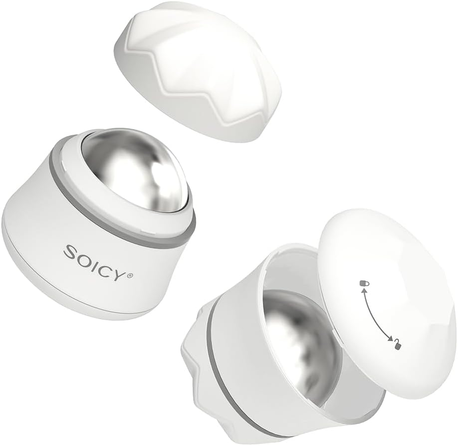 OPENDGO Ice Roller for Eye Face, Facial Ice Roller Stainless Steel Ball Skin Cooling Face Massage Beauty Skin Care Tool,Facial Massage Ice Globes - Steel Ball Massage Model image number 3