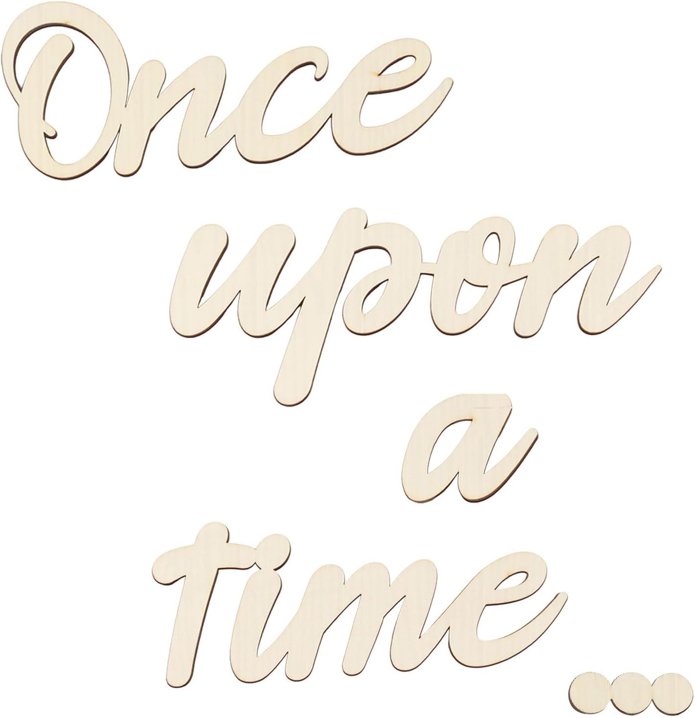 Longan Craft Once upon a Time Wood Sign Wall Decor for Reading Corner Kids Room Family Bookshelf Home D&eacute;cor Birthday Present DIY Decoration image number 4