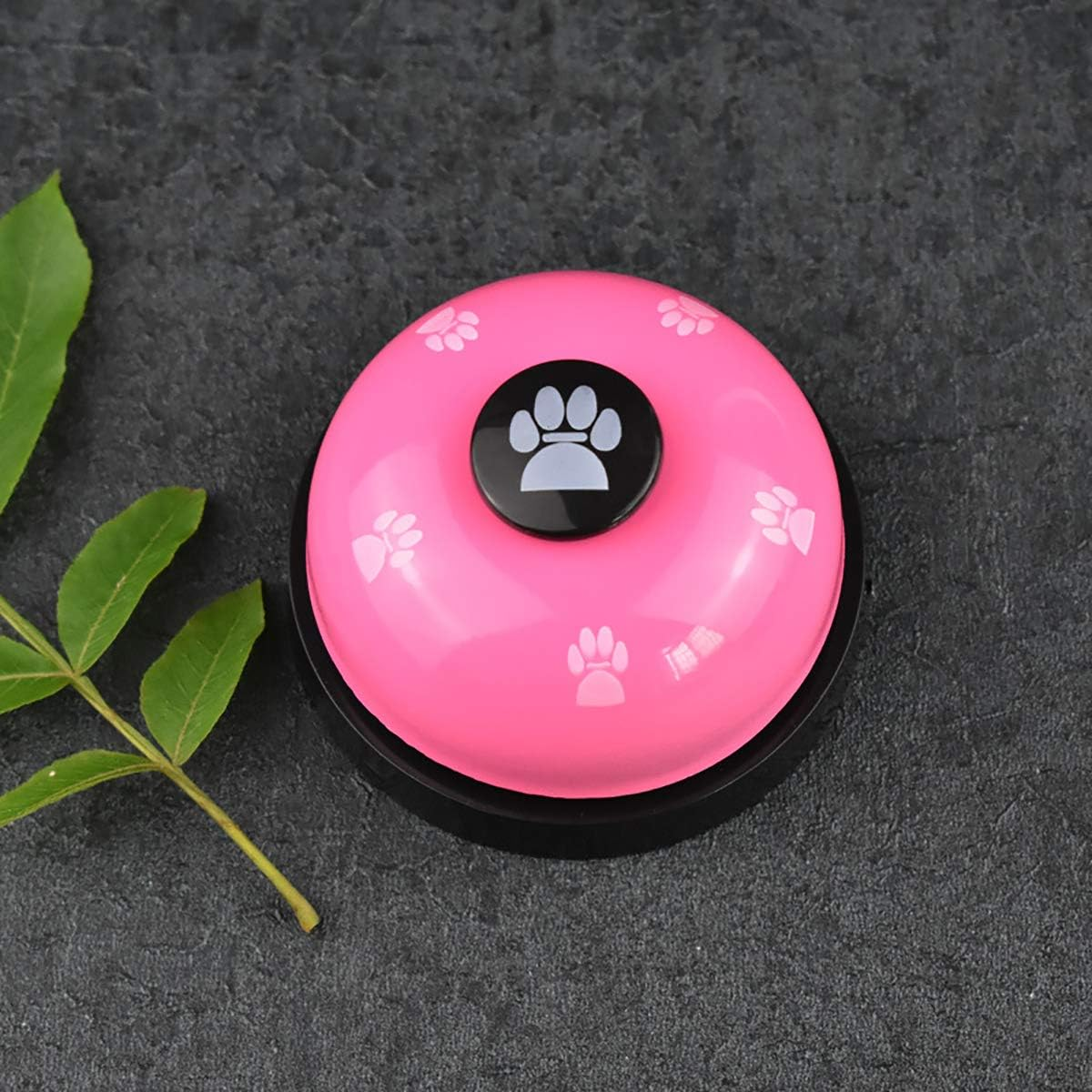 Pink Pet Training Bell, 1Pcs Dog Doorbell Dog Potty Toilet Training Bell Interaction Bell for Housing and Outdoor Training Dog Interactive Toys Eating Communication Bell