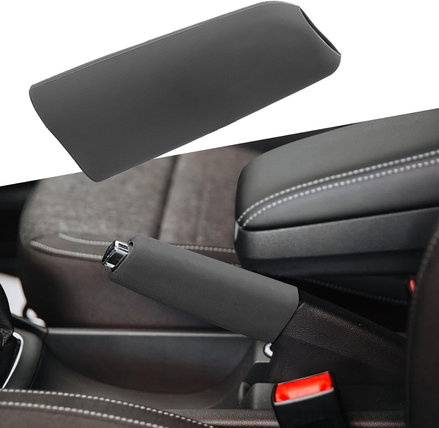 Car Handbrake Cover Gear Shift Knob Cover, Auto Comfortable Grip Handbrake Cover, Silicone Handbrake Cover for Most Vehicle Handbrake