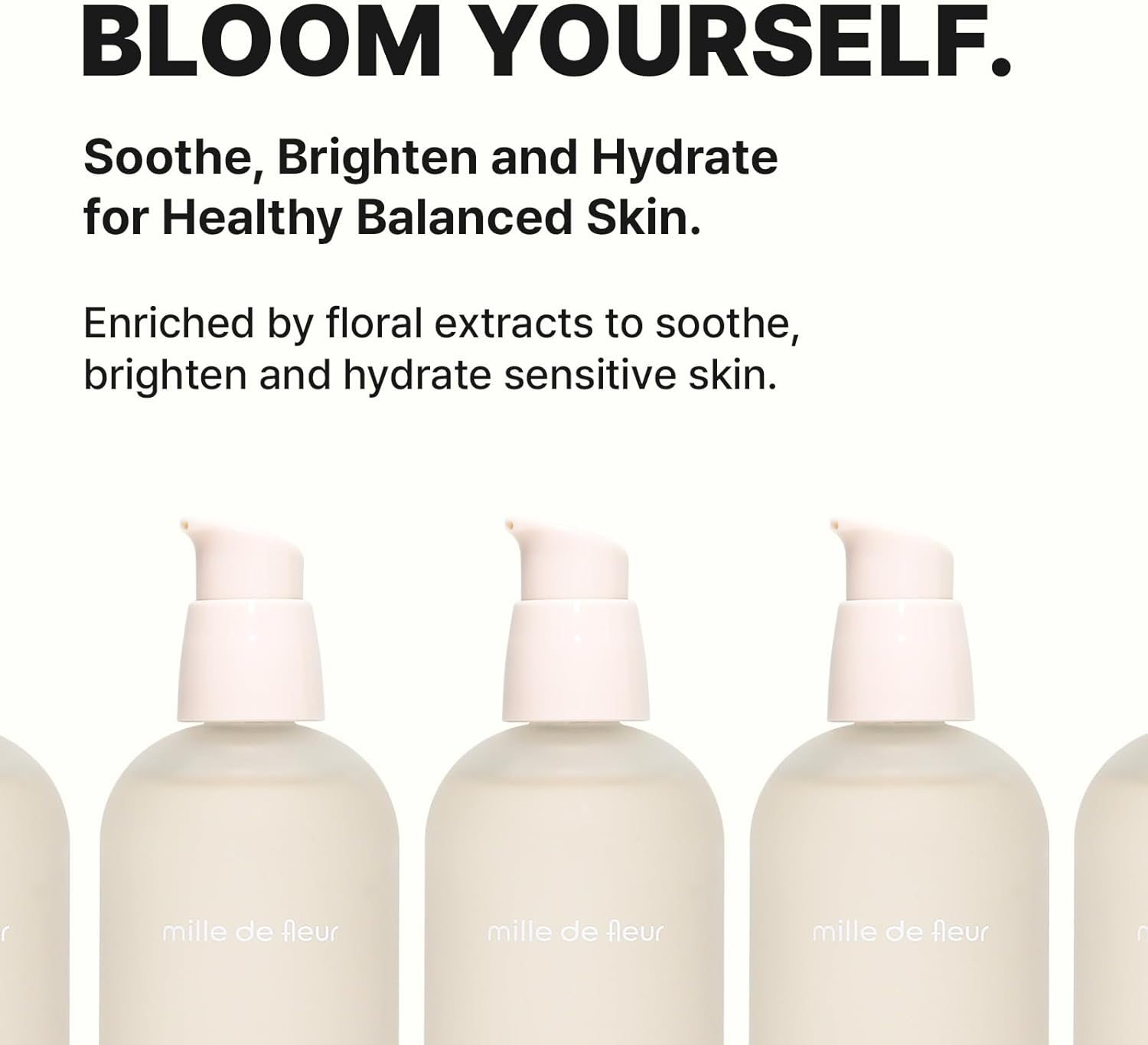 MILLE DE FLEUR Etoile Moist Calming Serum 100Ml, Korean Vegan Skincare, Soothing Serum for Sensitive Skin, Hydrating and Brightening Care, Infused with Greenol, Niacinamide, and Floral Extracts image number 4