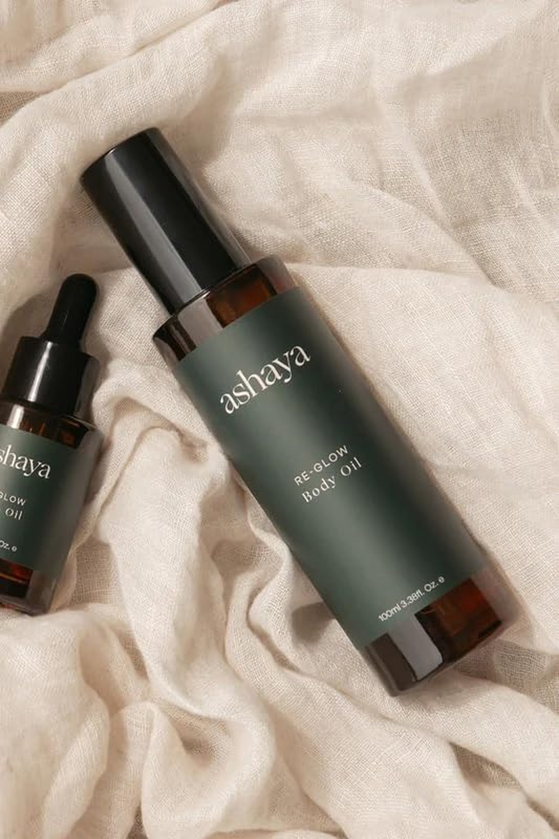 Ashaya Re-Glow Body Oil &ndash; Nourishing Botanical Blend for Skin Firming, Stretch Mark Reduction, and Perimenopausal Support &ndash; 100Ml image number 2