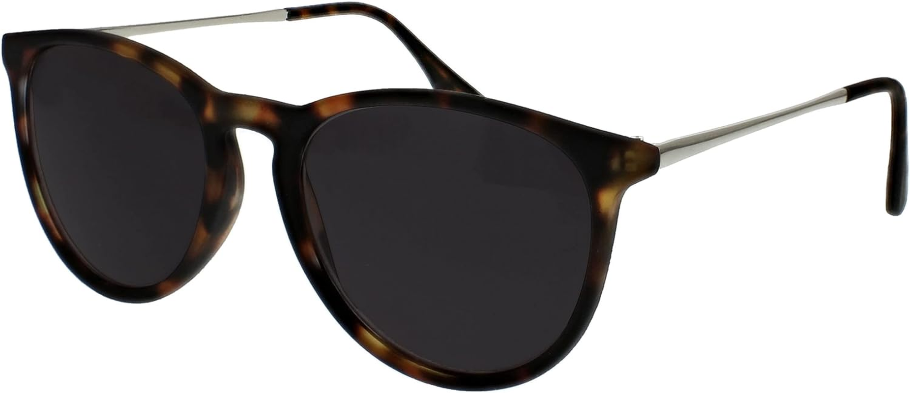 Opulize Jet Large Brown Tortoiseshell Rubberized Silver Arms Mens Womens Sun Readers Reading Glasses UV400 S96-2 +1.50 image number 2