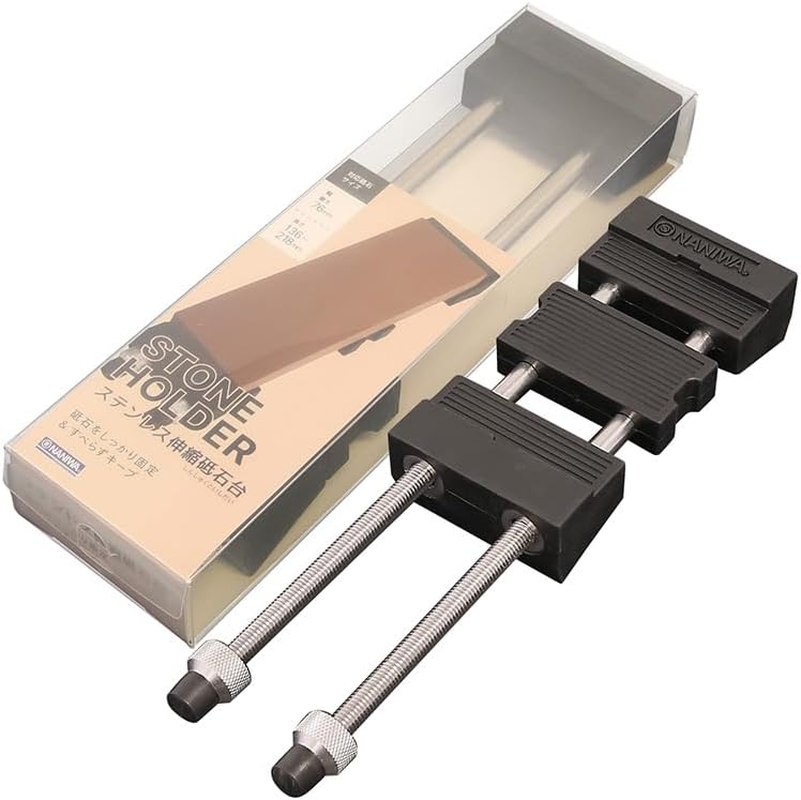 Naniwa Kogyo IZ-4002 Stainless Steel Telescopic Whetstone Stand, 11.3 X 3.0 X 14.2 Inches (288 X 76 X 36 Cm), Sink Sink, Non-Slip