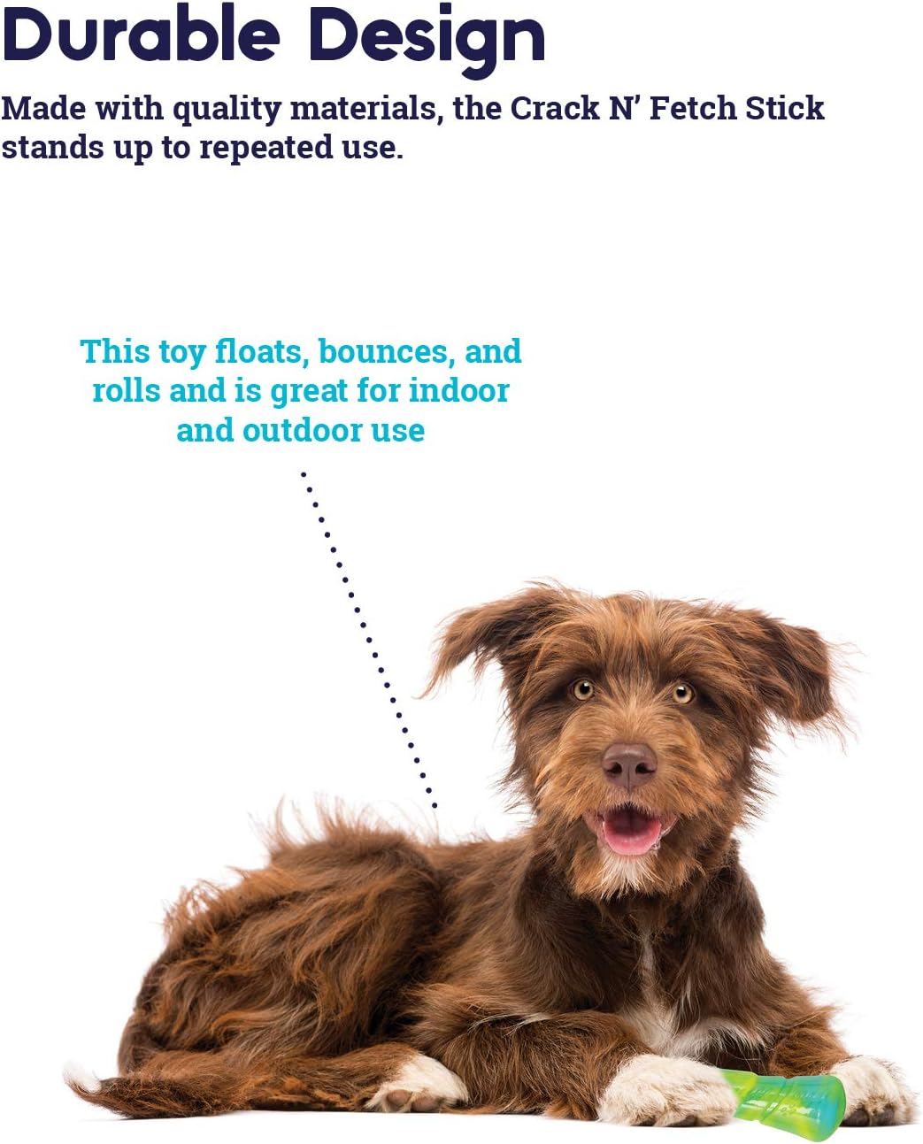 Petstages Crack N' Fetch Stick Dog Toy - Fun Sound for Fun Fetch Play, Medium image number 3