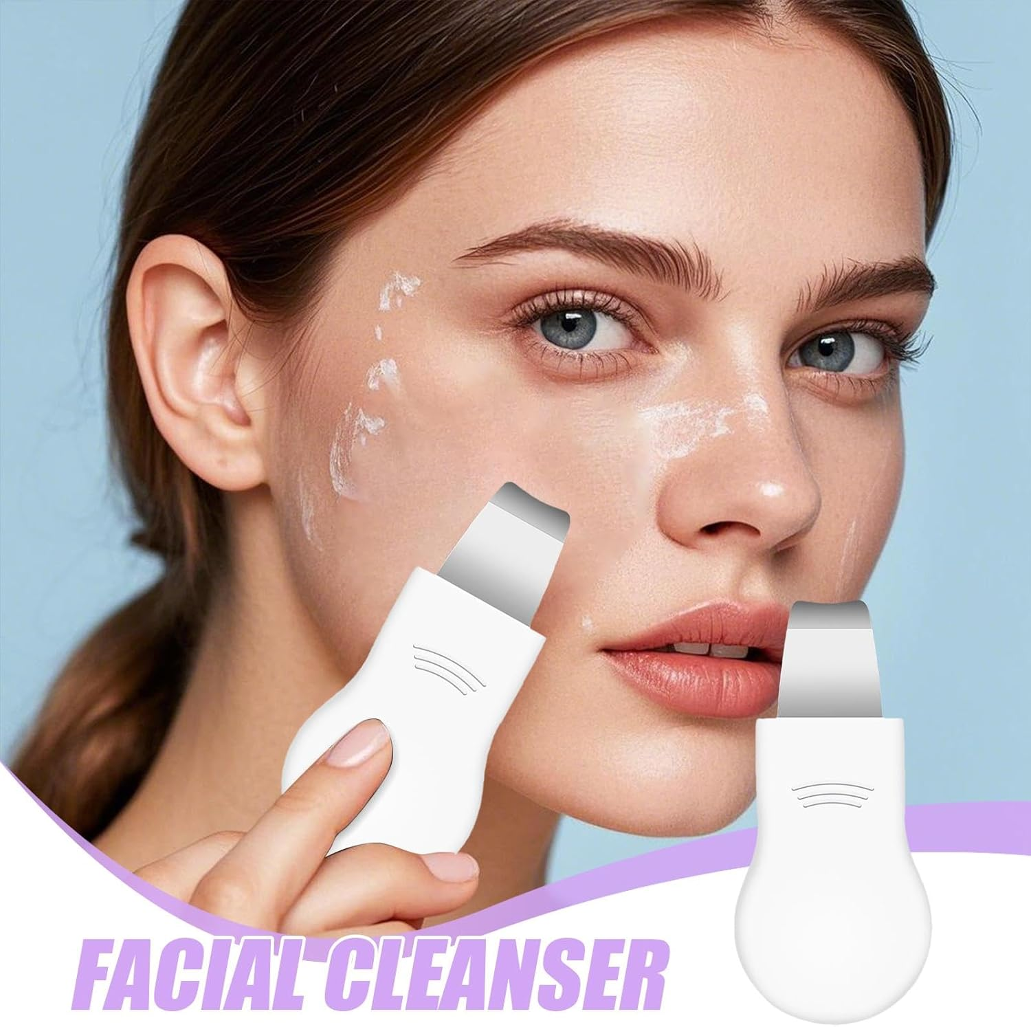 Nose Scraper Tool - Deep Face Scraping Shovel for Nose | Women Skin Care Cleaner Equipment for Home, School, Business Trips, Vacation, Travel - White image number 4