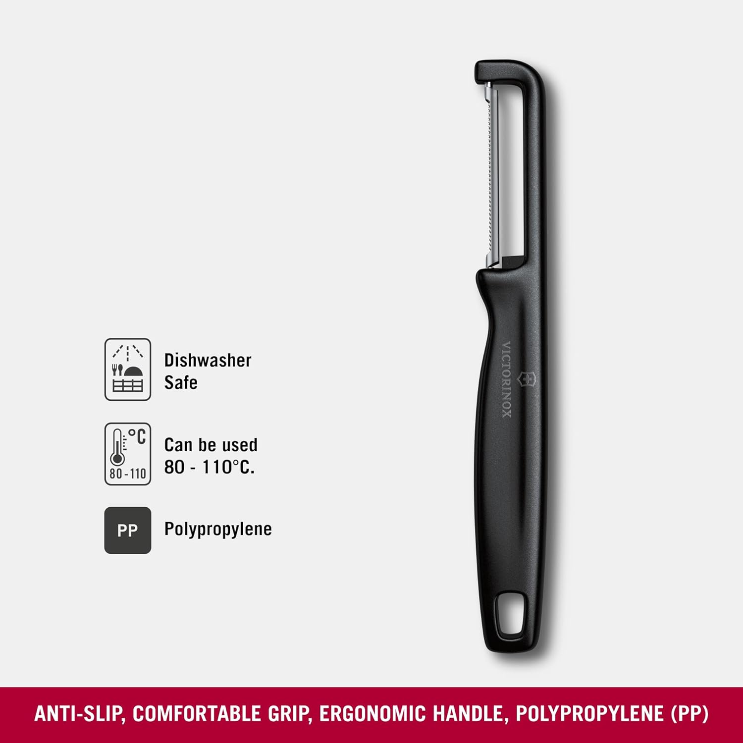 Vict. Iota Saw Double Edge Peeler, Black(7.6075) image number 5